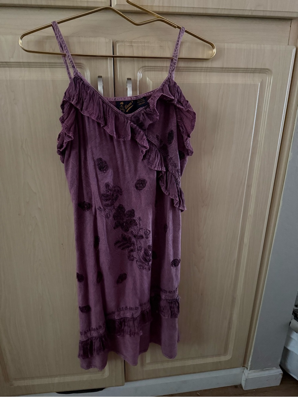 BECCA Mauve Satin-Texture Cami Top